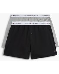 Tommy Hilfiger - 2-Pack Signature Logo Woven Boxer Shorts - Lyst