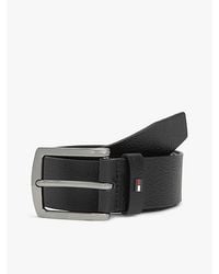 Tommy Hilfiger - Ledergürtel DENTON PEBBLE 4.0 cm breit aus Narbenleder - Lyst