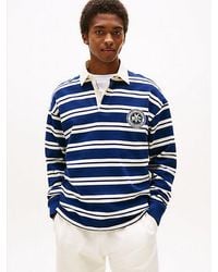 Tommy Hilfiger - Athleisure Relaxed Fit Rugbyshirt Met Strepen - Lyst