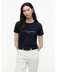 Tommy Hilfiger - Pure Cotton Logo T-shirt - Lyst