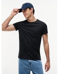 Tommy Hilfiger - Flag Embroidery Extra Slim Jersey T-shirt - Lyst