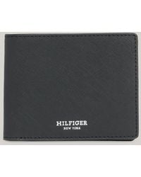 Tommy Hilfiger - Textured Leather Small Credit Card Wallet - Lyst