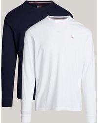 Tommy Hilfiger - 2-pack Logo Long Sleeve T-shirts - Lyst