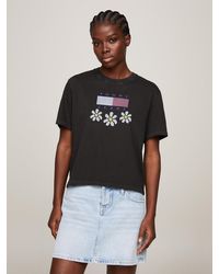 Tommy Hilfiger - Daisy Graphic Boxy Fit T-shirt - Lyst