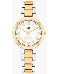 Tommy Hilfiger - Two-Tone-Plated Chain-Link Watch - Lyst