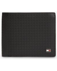 Tommy Hilfiger - Embossed Flag Leather Card And Coin Wallet - Lyst