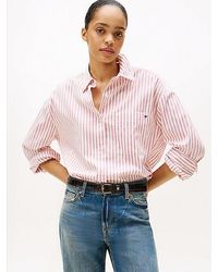 Tommy Hilfiger - Camisa De Manga Ancha Con Corte Amplio - Lyst