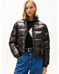 Tommy Hilfiger - Packable Shiny Puffer Jacket - Lyst