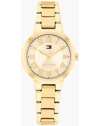 Tommy Hilfiger - Plated Champagne Dial Chain-Link Watch - Lyst