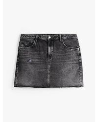 Tommy Hilfiger - Minifalda Vaquera Mom Curve Desgastada - Lyst