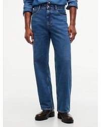 Tommy Hilfiger - Tommy Jeans Jaimie Loose Straight Leg Whiskered Jeans - Lyst