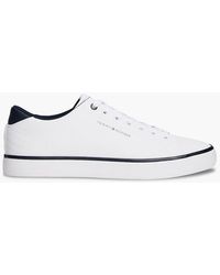 Tommy Hilfiger - Low Profile Trainers With Leather - Lyst