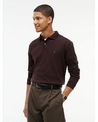 Tommy Hilfiger - Fluid Cotton Long Sleeve Polo Shirt - Lyst