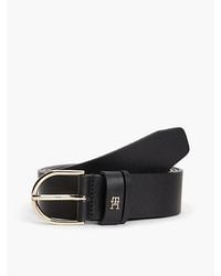 Tommy Hilfiger - Essential Th Monogram Leather Belt - Lyst
