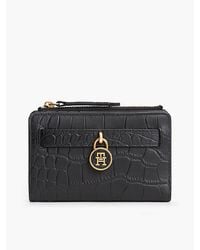 Tommy Hilfiger - The American Icon Croco Leather Bifold Wallet - Lyst