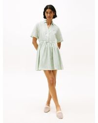 Tommy Hilfiger - Pure Linen Mini Shirt Dress - Lyst