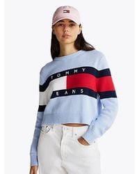 Tommy Hilfiger - Jersey Color Block De Corte Amplio Con Logo - Lyst