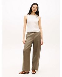 Tommy Hilfiger - Utility Barrel Leg Pure Linen Trousers - Lyst