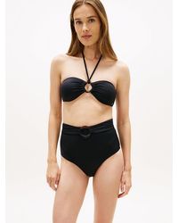 Tommy Hilfiger - Ring High Rise Classic Bikini Bottoms - Lyst
