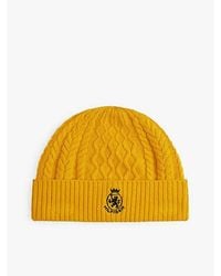 Tommy Hilfiger - Gorro De Punto Trenzado Con Logo Th - Lyst