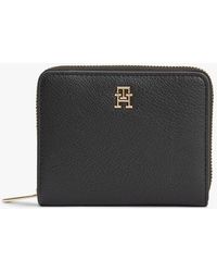 Tommy Hilfiger - Hilfiger Icon Zip-around Flap Wallet - Lyst