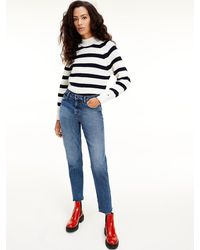 Tommy Hilfiger Gramercy High Rise Mom Jeans - Blauw