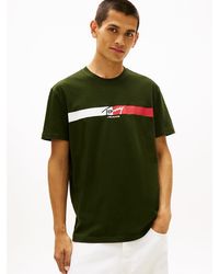 Tommy Hilfiger - Signature Logo Jersey T-Shirt - Lyst