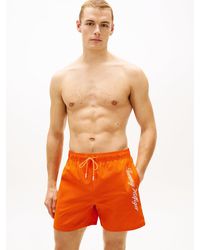 Tommy Hilfiger - Ithaca Stripe Mid Length Swim Shorts - Lyst