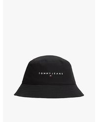 Tommy Hilfiger - Gorro De Pescador En Sarga Con Logo Lineal - Lyst