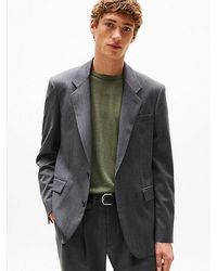 Tommy Hilfiger - Americana De Sarga Con Botonadura Sencilla - Lyst