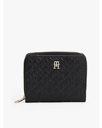 Tommy Hilfiger - Cartera Con Monograma Th Y Cremallera - Lyst