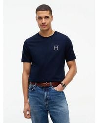 Tommy Hilfiger - Varsity Logo Embroidery Crew Neck T-Shirt - Lyst