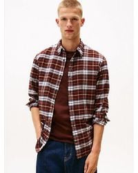 Tommy Hilfiger - Regular Fit Overhemd Van Geruit Flanel - Lyst