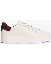 Tommy Hilfiger - Leather Cupsole Platform Trainers - Lyst