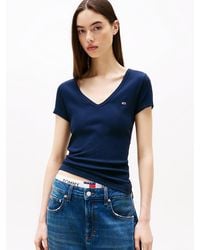 Tommy Hilfiger - Essential V-Neck Slim Fit T-Shirt - Lyst