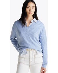 Tommy Hilfiger - Pull En Maille Torsadée De Laine Mélangée - Lyst