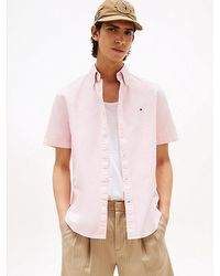 Tommy Hilfiger - Regular Fit Oxford Overhemd Met Korte Mouwen - Lyst