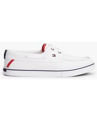 Tommy Hilfiger - Canvas Boat Shoe Trainers - Lyst