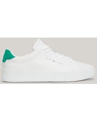 Tommy Hilfiger - Leather Chunky Court Trainers - Lyst