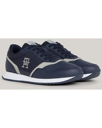Tommy Hilfiger - Leather Th Monogram Runner Trainers - Lyst