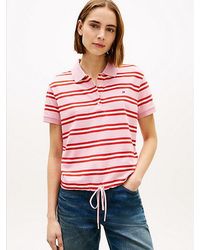 Tommy Hilfiger - 1985 Regular Fit Tie Front Polo Shirt - Lyst