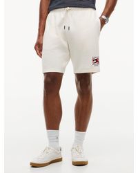 Tommy Hilfiger - Logo Embroidery Terry Sweat Shorts - Lyst