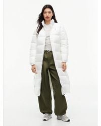 Tommy Hilfiger - Abrigo Acolchado Largo Con Capucha - Lyst