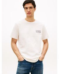 Tommy Hilfiger - Heritage Back Logo Textured Jersey T-Shirt - Lyst