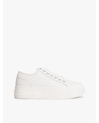 Tommy Hilfiger - Platform-Sneaker Mit Leder Und Tiefprägung - Lyst