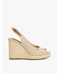 Tommy Hilfiger - Slingback-Espadrille Mit Keilabsatz - Lyst