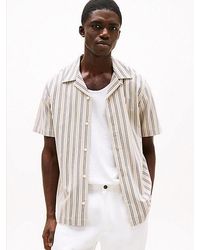 Tommy Hilfiger - Regular Fit Overhemd Met Strepen En Korte Mouwen - Lyst