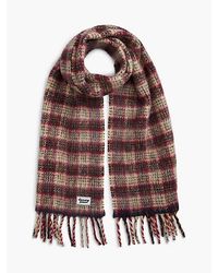 Tommy Hilfiger - Tommy Jeans Wool Blend Logo Fringe Scarf - Lyst