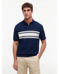Tommy Hilfiger - Classic Fit Stripe Pique Polo Shirt - Lyst