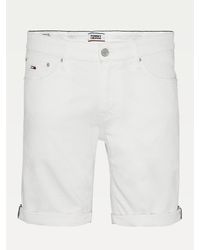 Tommy Hilfiger Scanton Heritage Denim Short Met Stretch - Wit